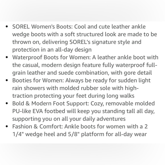 Sorel Women's Gray “Evie” pull on bootie - Picture 7 of 16